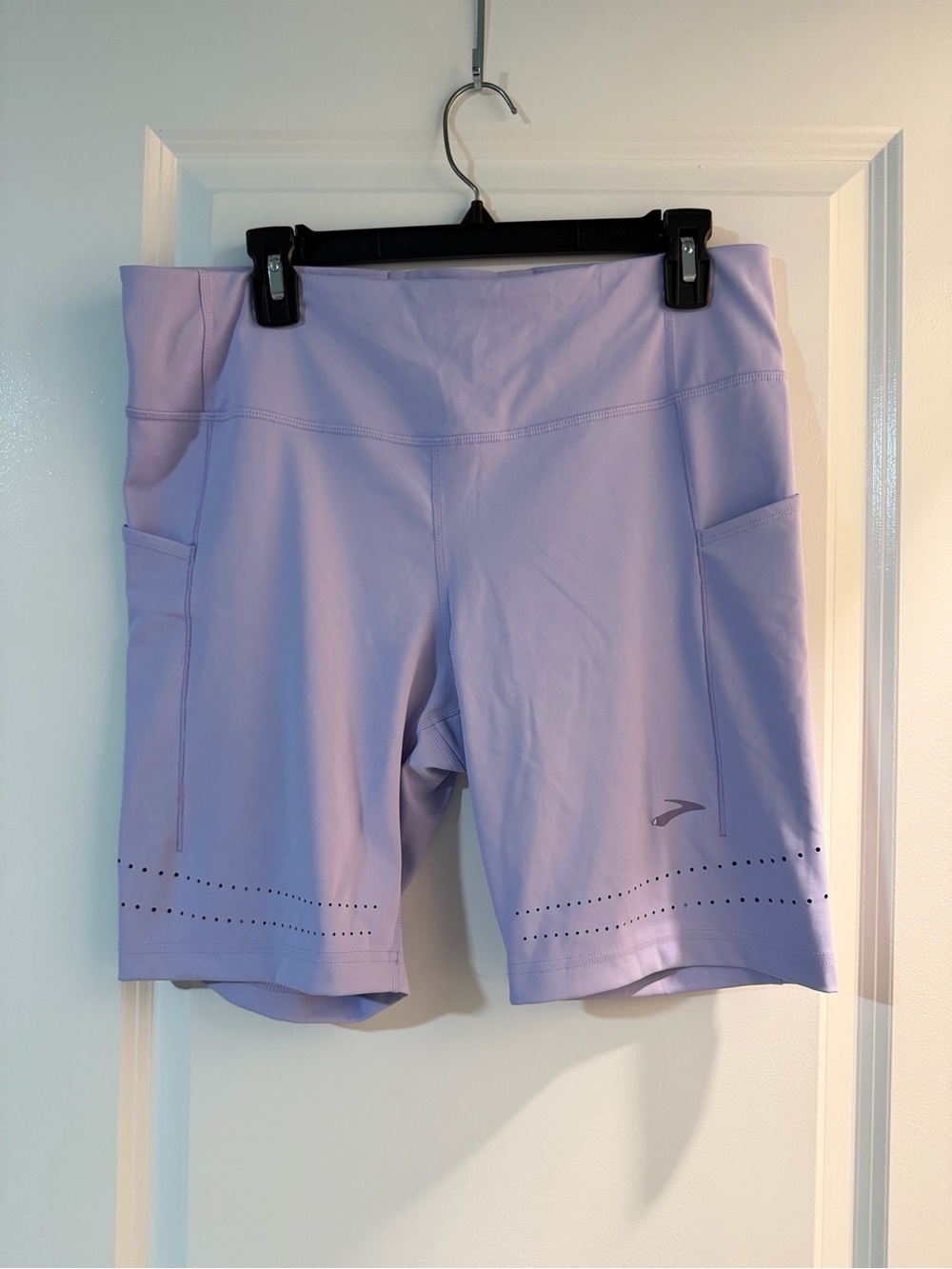 Brooks Lavender Athletic Method 8” Running Shorts with Side Pockets